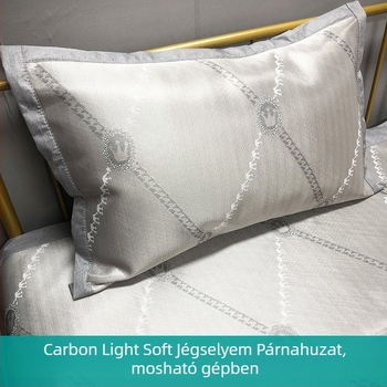 Párnahuzat — Poliészter (91–95%), Jacquard szövés, szálak festése (yarn-dyed), digitális nyomtatás