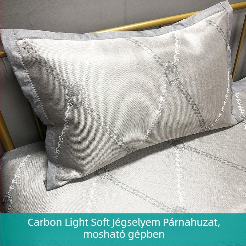 Párnahuzat — Poliészter (91–95%), Jacquard szövés, szálak festése (yarn-dyed), digitális nyomtatás