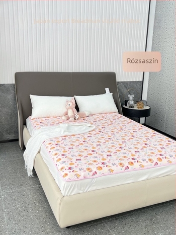 Ágytakaró karikatúra mintával, reaktív nyomtatás és festés, vízzel mosott pamut, testreszabható feldolgozás, 300-500 g