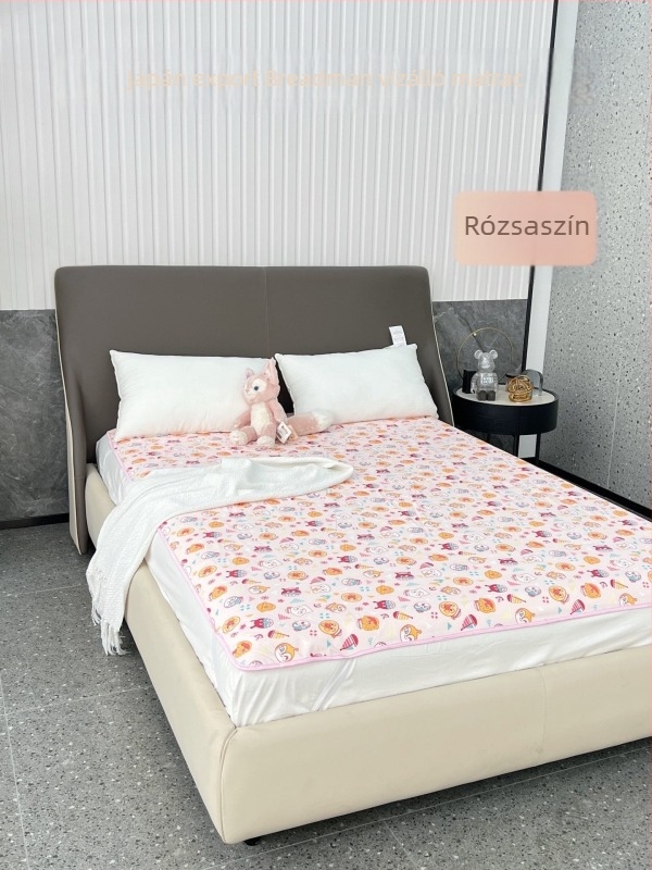 Ágytakaró karikatúra mintával, reaktív nyomtatás és festés, vízzel mosott pamut, testreszabható feldolgozás, 300-500 g