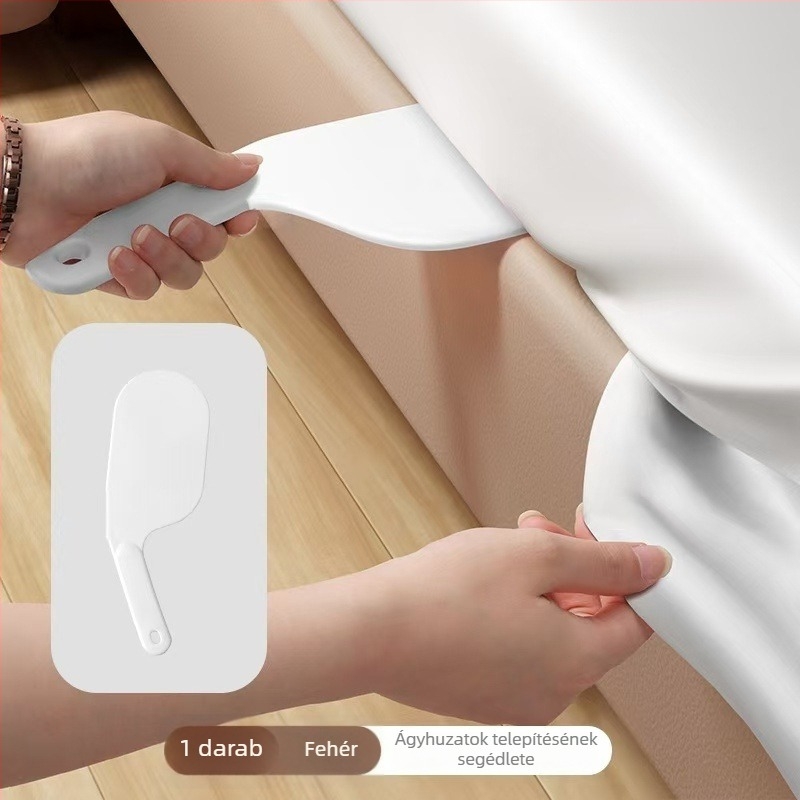 Ágybetét-emelő és ágyfixáló eszköz – könnyű ágyneműcsere, PP anyag, kreatív stílus