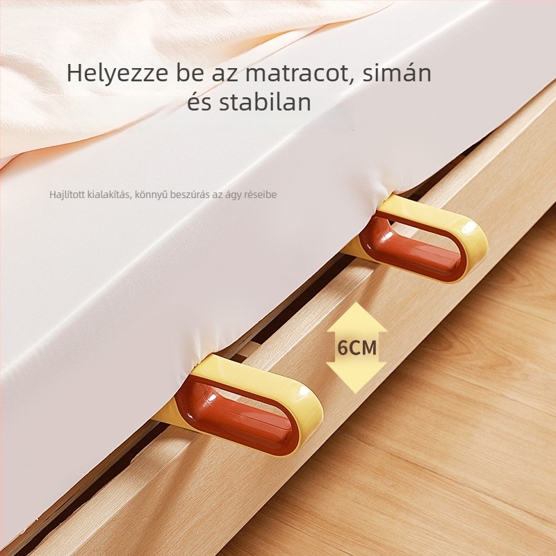Kitaya Műanyag lepedő rögzítő eszköz – rajzfilm stílusú, rendező lepedőcseréhez és matrac emeléséhez (Hivatalos magánmárka)
