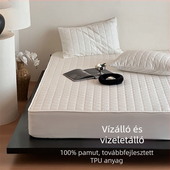 Pamut töltésű, vízálló matracvédő, quiltelt, négy évszakos, vizelet elleni védelem, Simmons matracra
