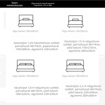 Szállodai ágyneműhuzat készlet – poliészter, kefés szövet, reaktív nyomtatás és festés, szállodai stílus
