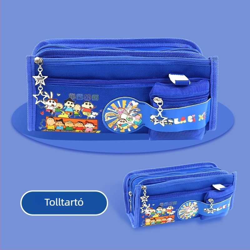Pikachu tolltartó – nagy kapacitású iskolai írószer-doboz, vászon, Anime márka, Koreai stílus