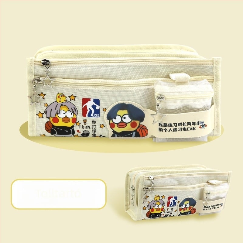 Pikachu tolltartó – nagy kapacitású iskolai írószer-doboz, vászon, Anime márka, Koreai stílus