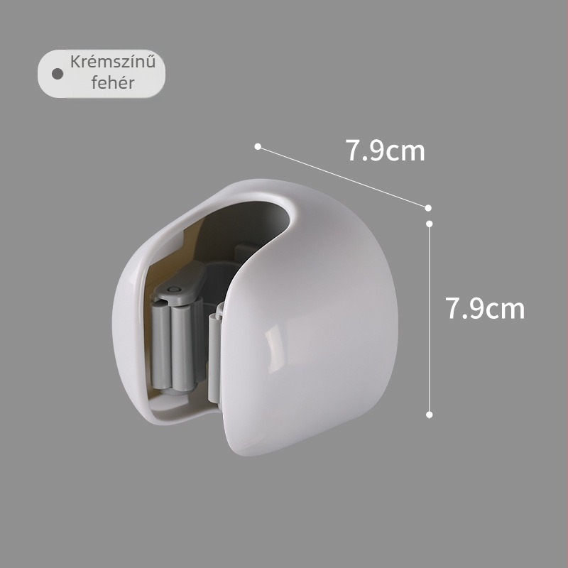 Nordic mop- és seprűtartó, falra szerelhető, lyukak nélkül, fürdőszoba és kollégiumi tároló, ABS, tömeg 80, elektroplakolt felület, könnyű luxus stílus