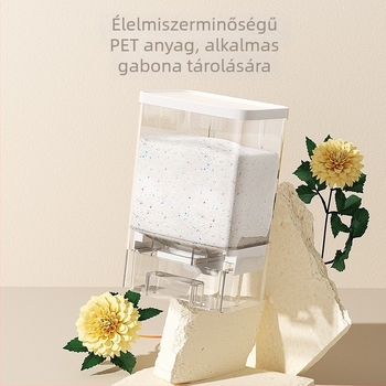 Fali PET műanyag mosószer-tároló – átlátszó, fúrás nélküli szerelés, 800-1000 ml, por- és nedvességálló