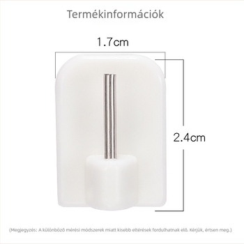 Műanyag öntapadós falikampó függönyökhöz — egyedi, modern minimalist dizájn, teherbírás 1–3 kg