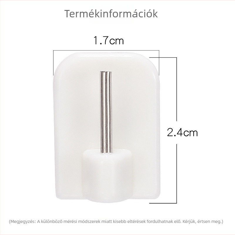 Műanyag öntapadós falikampó függönyökhöz — egyedi, modern minimalist dizájn, teherbírás 1–3 kg