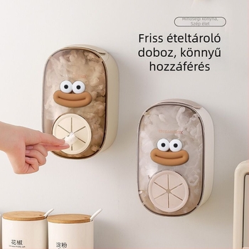 Falra szerelhető műanyag fóliatároló doboz a konyhába — fúrás nélkül, mesefigurás mintával, tárolás