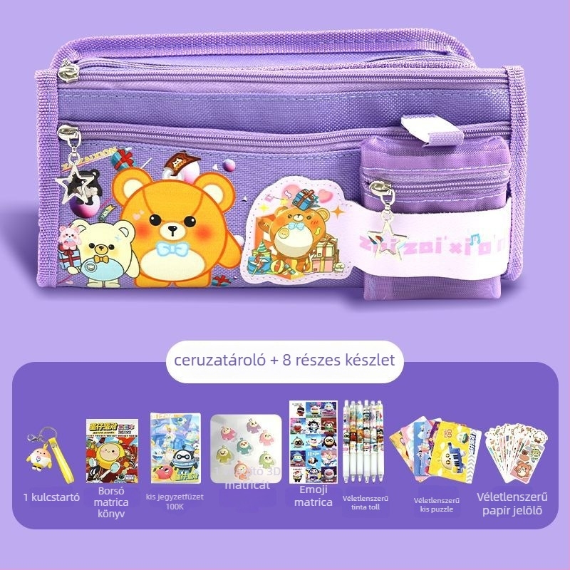 Vászon tolltartó, gyerekes stílus, lányoknak, Márka: Other