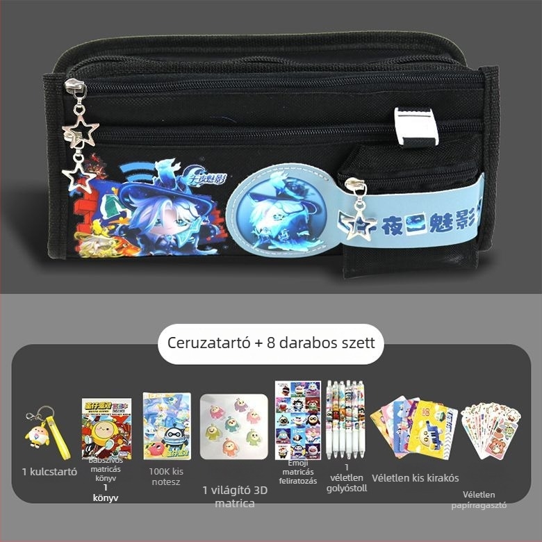 Monkey King vászon tolltartó, lányoknak, gyerekes stílus