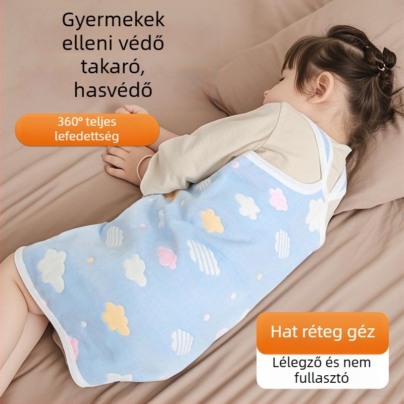 Baba hasi öv tavasszal-nyárra, vékony alvóöv a hasra, védelem a megfázás ellen
