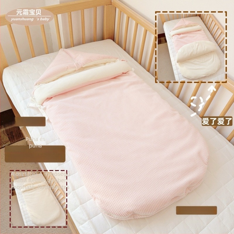Velúr cocoon babaszál alvózsák, töltet Silk-Pamut és fleece bélés, egész éves használatra 1–3 éveseknek