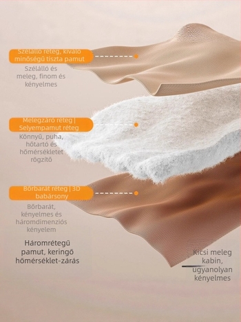 Baba téli alvózsák, 3 az 1-ben, 100% pamut, kokon stílus, állandó hőmérséklet