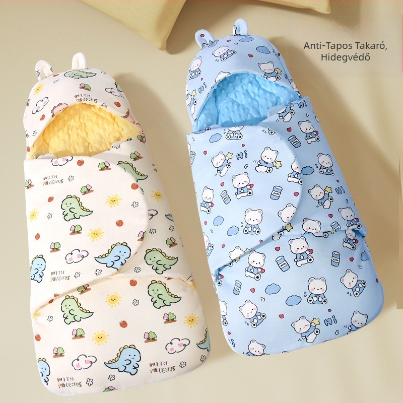 Baba hálózsák anti-kick és anti-jump védelemmel, egész éves használatra, poliészter anyag, 1–3 éveseknek