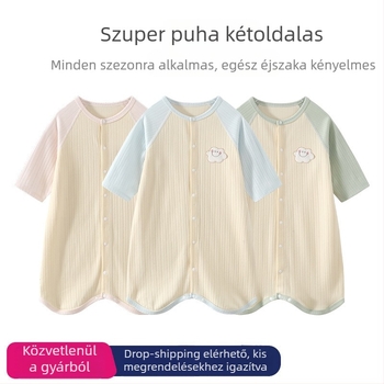 Csecsemő alvózsák anti-startle dizájnnal, külön lábakkal, hosszú ujjú, bambusz szövet, 100% pamut töltet