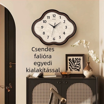 Ébresztőóra kínai stílusban nappalira, hálószobára és étterembe (Akril ház; Fém számlap; Lugesen mozgás; Akkumulátoros működés)