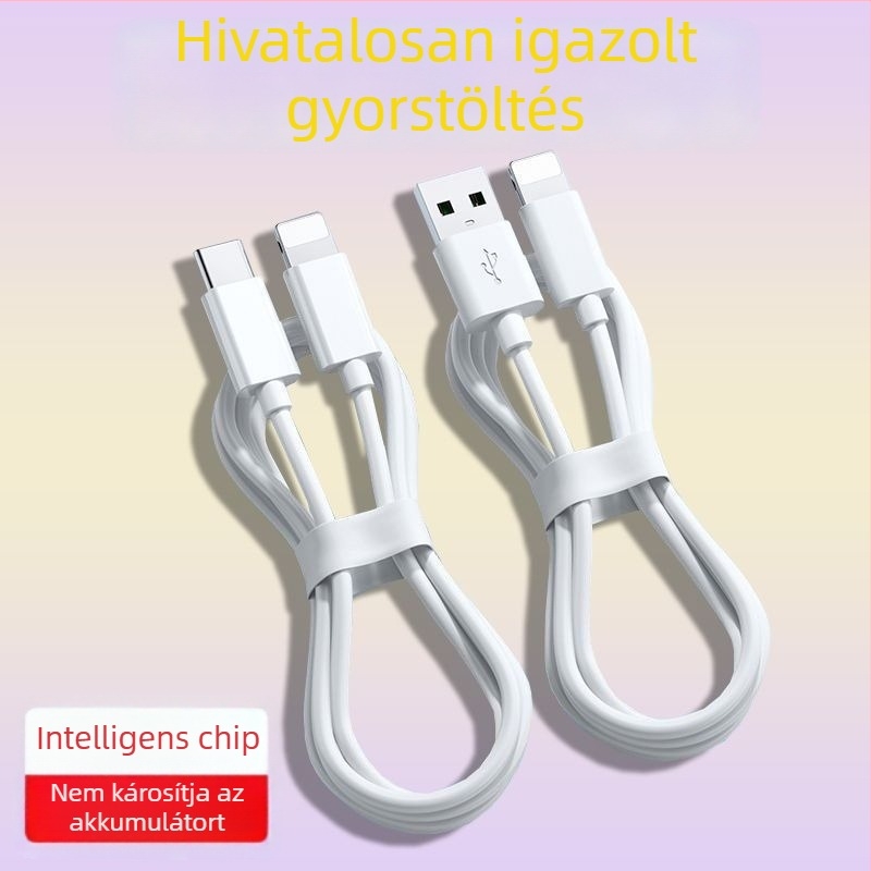 Junlang PD gyors töltésű USB adatkábel iPhone 6–14