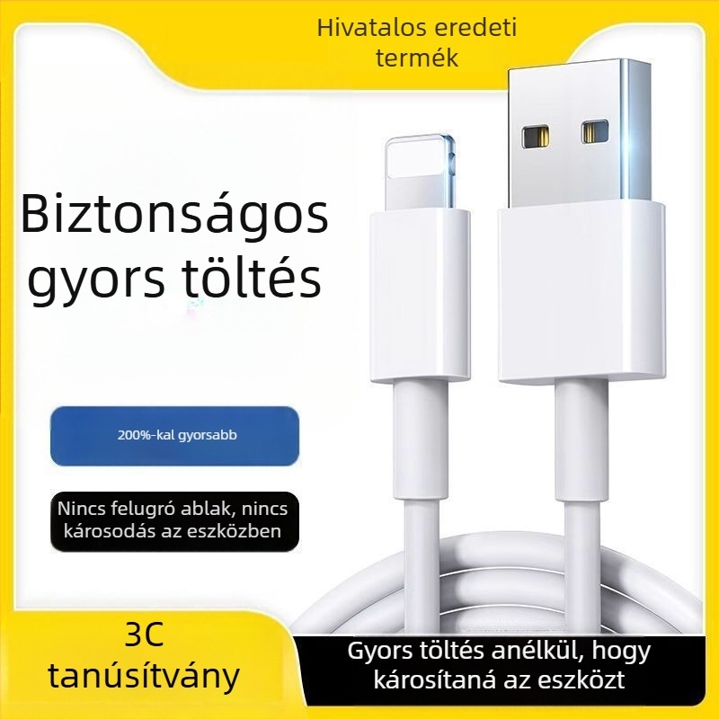 Junlang PD gyors töltésű USB adatkábel iPhone 6–14