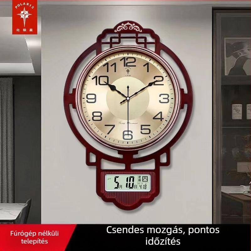 Polaris 2265 falióra örökös naptárral, kvarc mozgású, elemes működés, kerek dizájn, műanyag ház