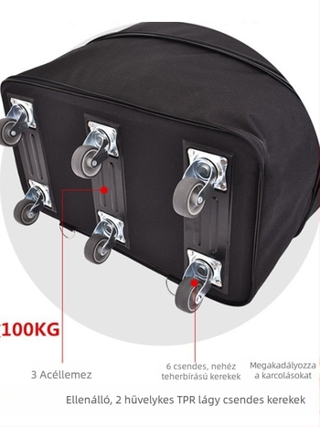 Canvas Duffel utazótáska – Márka T6, Unisex, Betűmintás, Légáteresztő, Kopásálló, Ütésálló