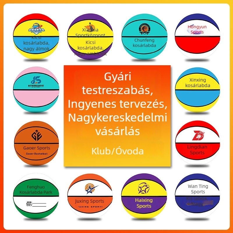 7-es méretű kék kosárlabda felnőtteknek – edzésre és mérkőzésekre, mintázatos, színes labda iskoláknak és kluboknak