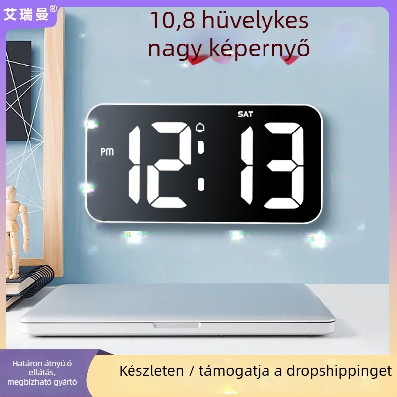Ébresztőóra GTJP23500 digitális LED kijelzővel, nagy képernyővel, heti kijelzővel és ébresztő funkcióval