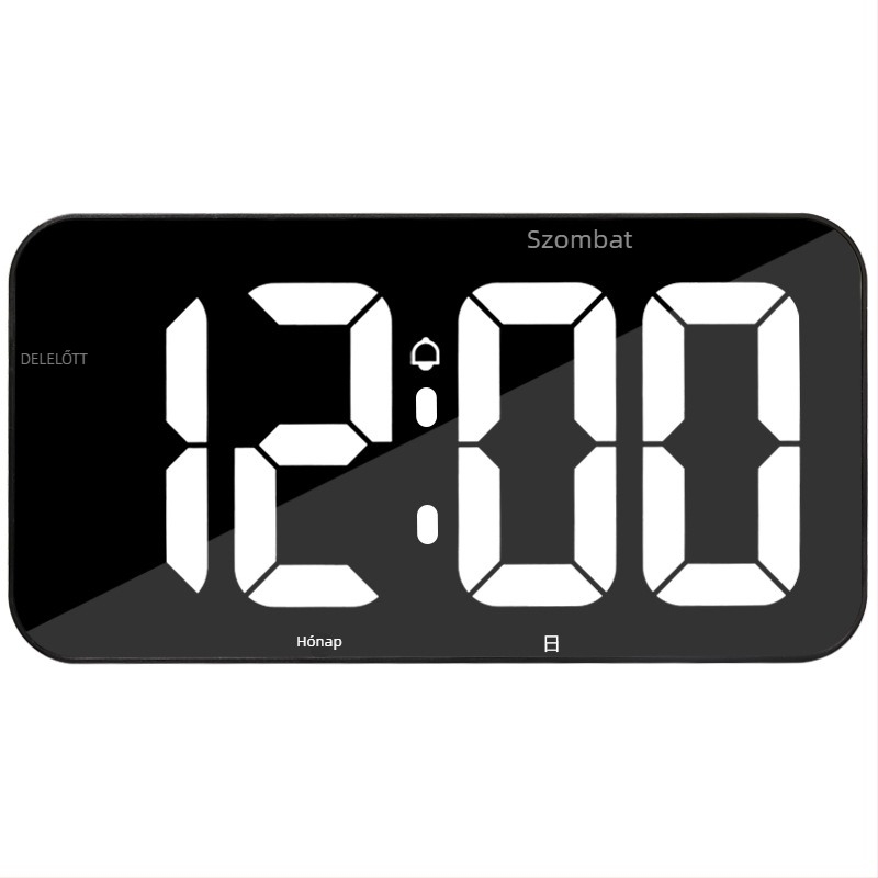 Ébresztőóra GTJP23500 digitális LED kijelzővel, nagy képernyővel, heti kijelzővel és ébresztő funkcióval