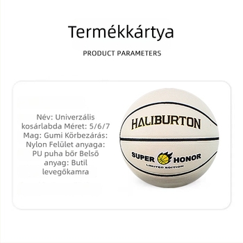 Kültéri PU kosárlabda – világító a sötétben, kopásálló, testreszabható logóval