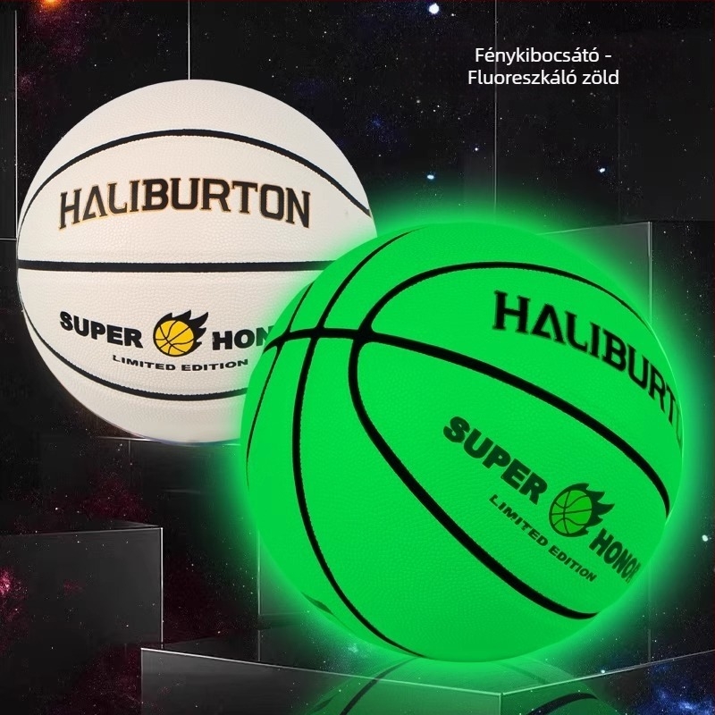 Kültéri PU kosárlabda – világító a sötétben, kopásálló, testreszabható logóval