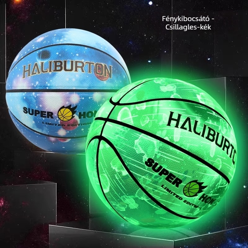 Kültéri PU kosárlabda – világító a sötétben, kopásálló, testreszabható logóval