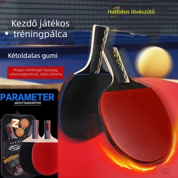 Kétoldalas asztaliteniszütő gyerekeknek — Shakehand markolat, Long Pimples gumi, PE alap, kezdő készlet