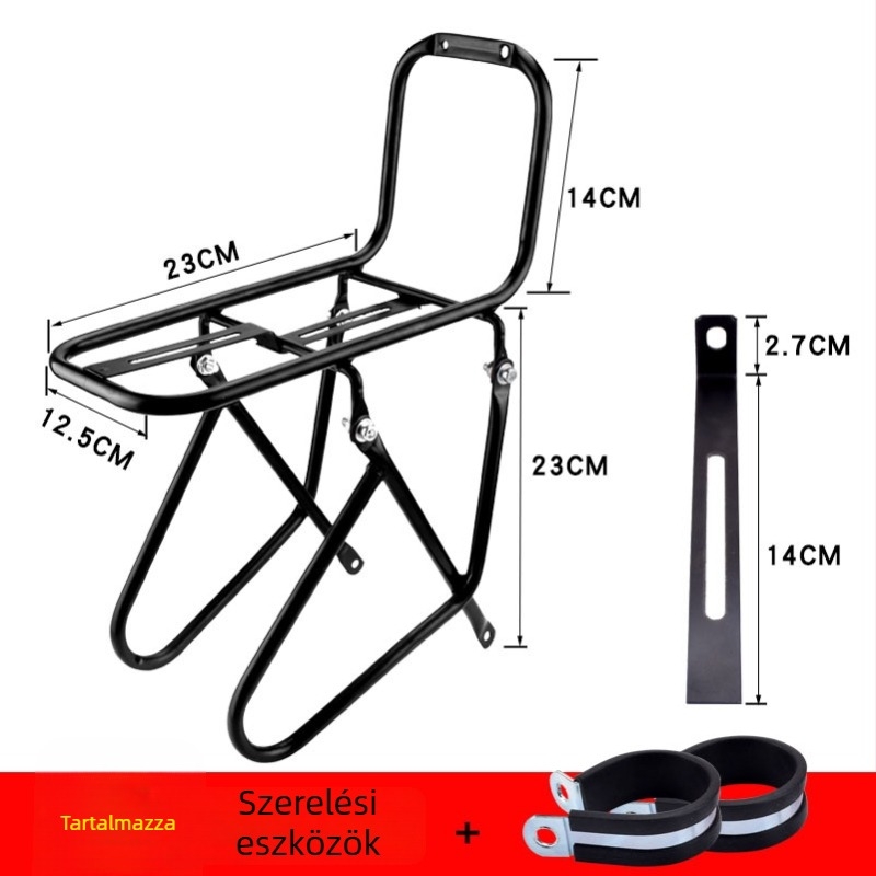 Hegyi kerékpár első váz vastagított kosár- és táskatarúval (Anyag: acél; Márka: FMFXTR; Feldolgozás testreszabható: Igen; Licencelt magánjelzés: Igen; Uniszex)