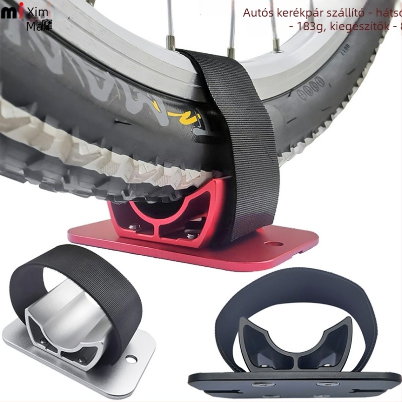 Autóhoz készült kerékpár hátsó kerék tartó, alumíniumötvözet, semleges márka, uniszex, támogatja a magáncímkés márkákat