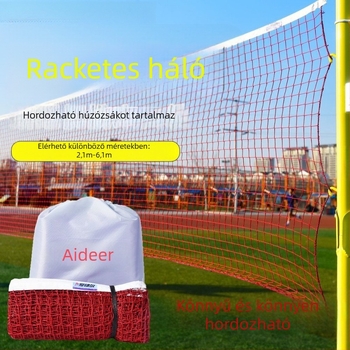Hordozható szabványos tollaslabda háló, összecsukható, beltéri és kültéri használatra (Hordozható; Szabványos; Összecsukható; Beltéri és kültéri használat; Tollaslabda háló)