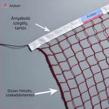Hordozható szabványos tollaslabda háló, összecsukható, beltéri és kültéri használatra (Hordozható; Szabványos; Összecsukható; Beltéri és kültéri használat; Tollaslabda háló)