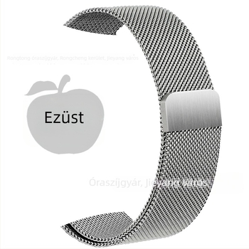 Rozsdamentes acél Milanese szíj mágneses csattal Apple Watch S8-hoz (20mm/22mm)