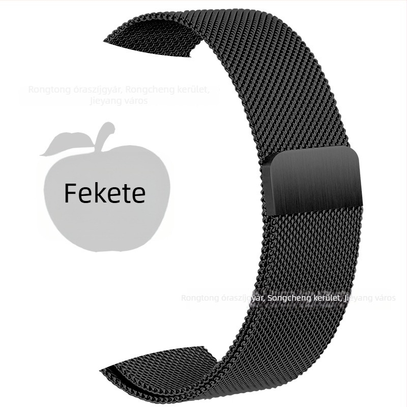 Rozsdamentes acél Milanese szíj mágneses csattal Apple Watch S8-hoz (20mm/22mm)