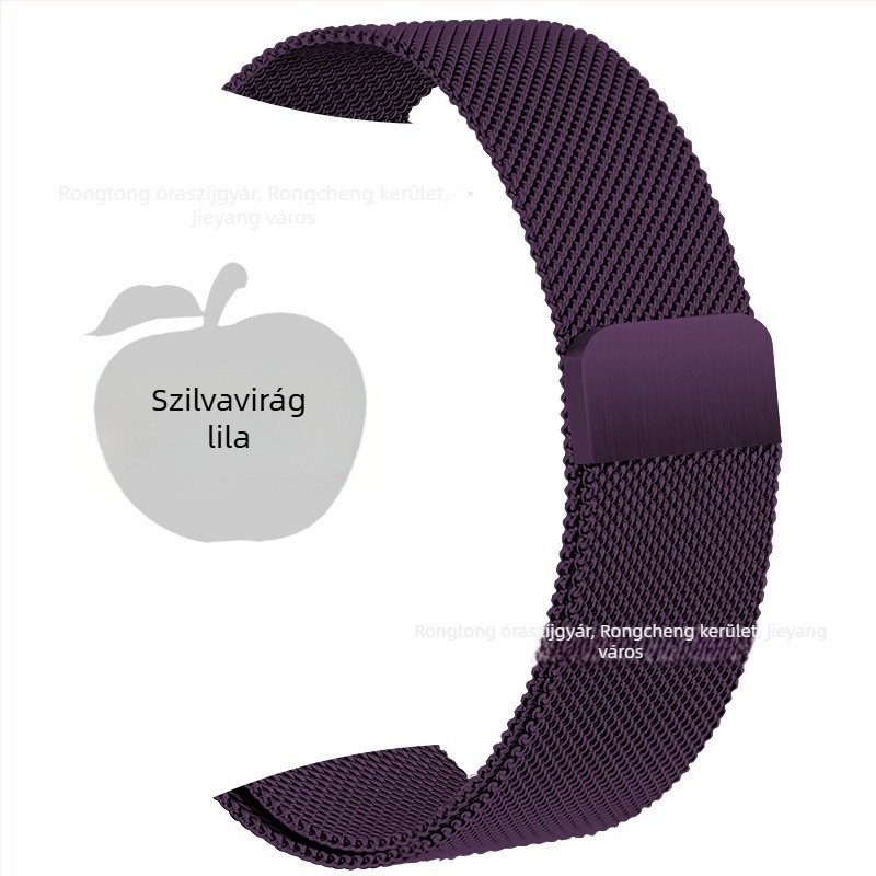 Rozsdamentes acél Milanese szíj mágneses csattal Apple Watch S8-hoz (20mm/22mm)