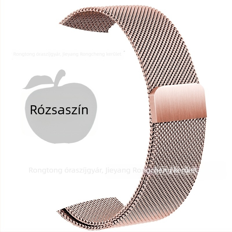 Rozsdamentes acél Milanese szíj mágneses csattal Apple Watch S8-hoz (20mm/22mm)