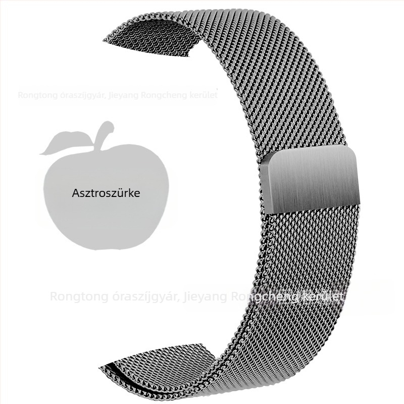 Rozsdamentes acél Milanese szíj mágneses csattal Apple Watch S8-hoz (20mm/22mm)