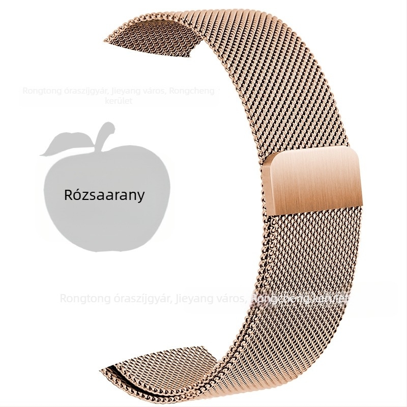 Rozsdamentes acél Milanese szíj mágneses csattal Apple Watch S8-hoz (20mm/22mm)