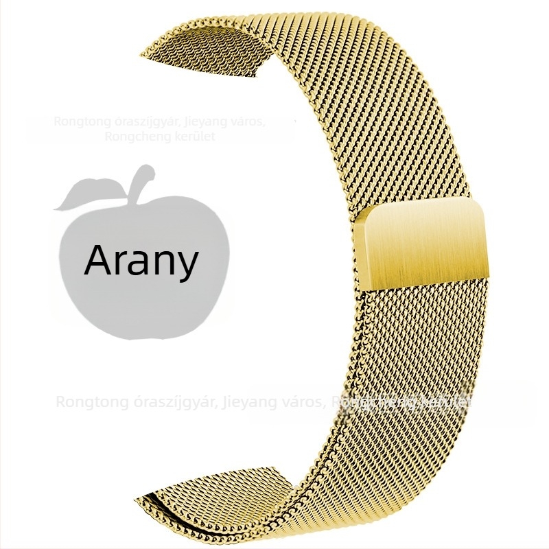 Rozsdamentes acél Milanese szíj mágneses csattal Apple Watch S8-hoz (20mm/22mm)