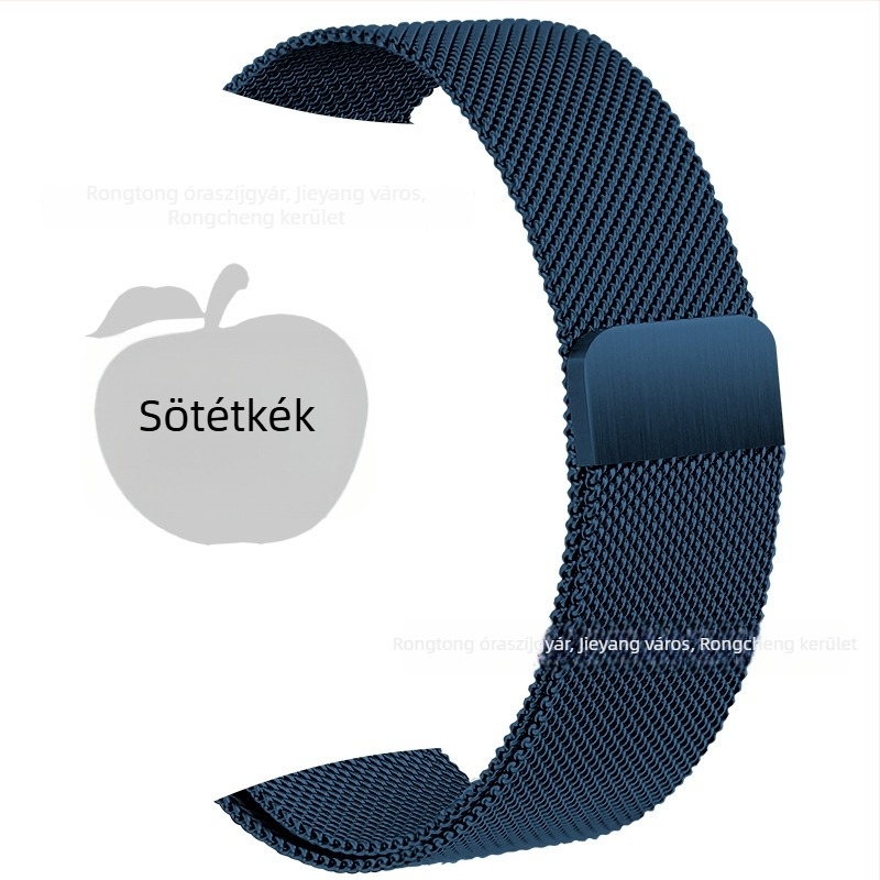 Rozsdamentes acél Milanese szíj mágneses csattal Apple Watch S8-hoz (20mm/22mm)
