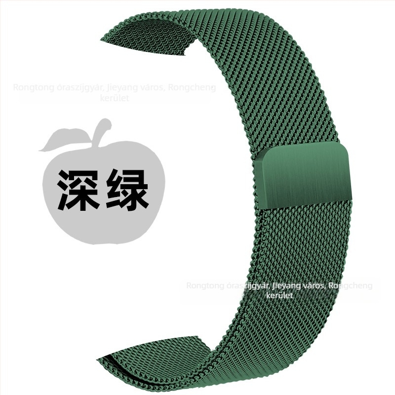 Rozsdamentes acél Milanese szíj mágneses csattal Apple Watch S8-hoz (20mm/22mm)