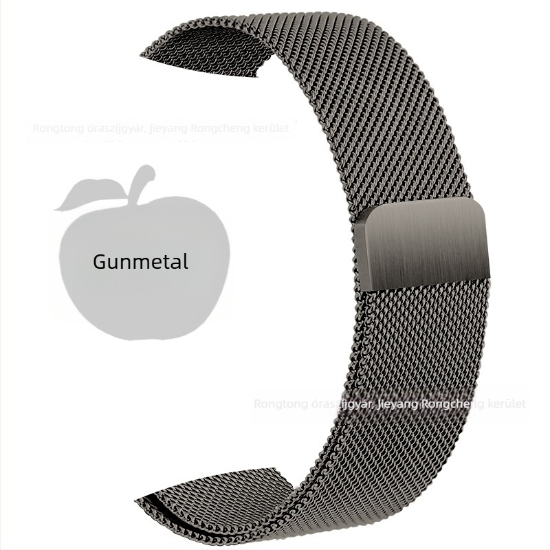 Rozsdamentes acél Milanese szíj mágneses csattal Apple Watch S8-hoz (20mm/22mm)