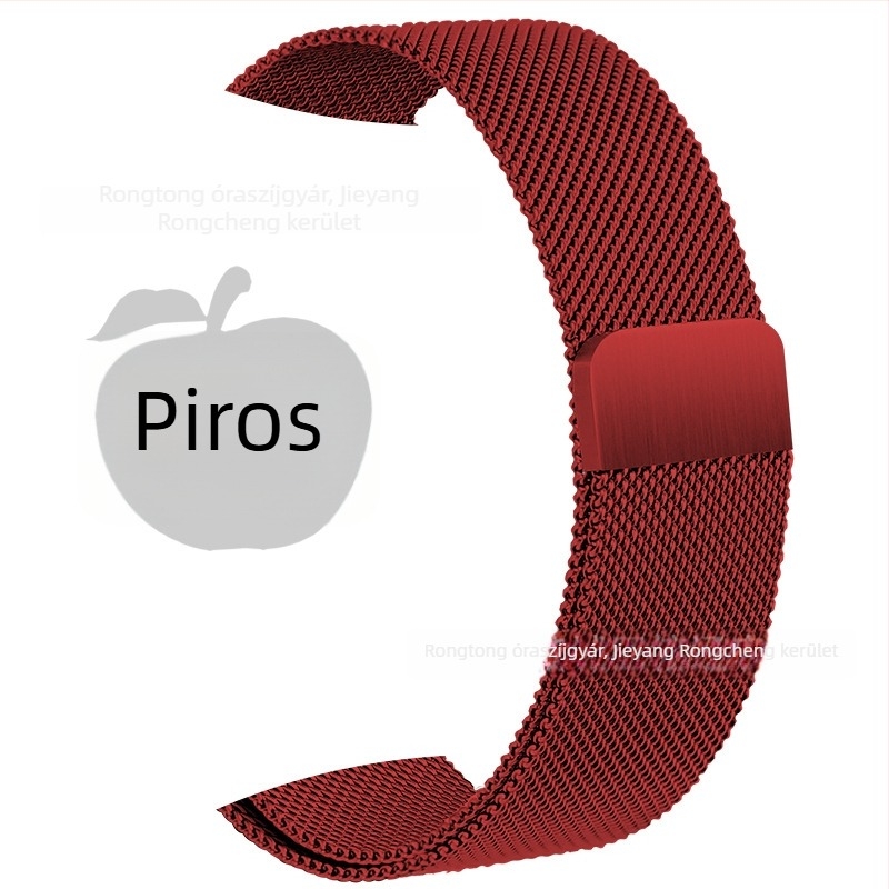 Rozsdamentes acél Milanese szíj mágneses csattal Apple Watch S8-hoz (20mm/22mm)