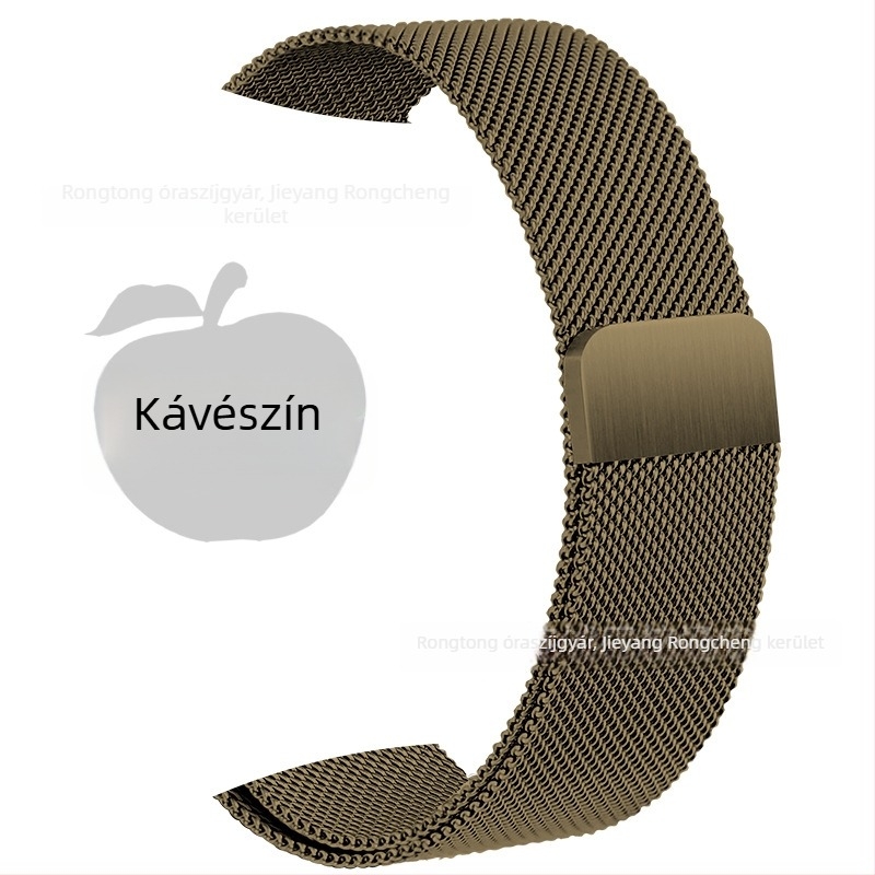 Rozsdamentes acél Milanese szíj mágneses csattal Apple Watch S8-hoz (20mm/22mm)